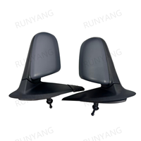 Rétroviseur latéral compatible avec Chevrolet Aveo 2007 2008 2009 2010 2011 - Non chauffant, pliage manuel, noir mat, Gauche/Droite