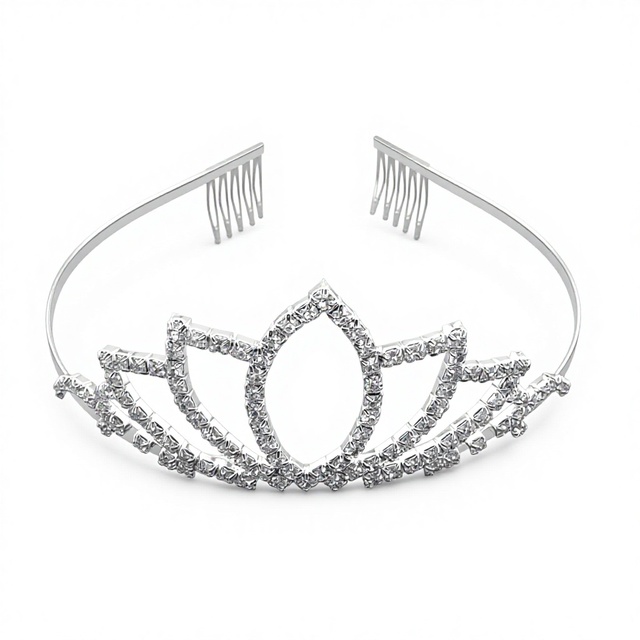 Princess Tiara Hair Accessories for Girls Rhinestone Crown Headband for Wedding
