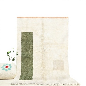 Prix de gros marocain doux Design vintage tapis de laine touffetés à la main en gros berbère marocain pour tapis de salon - Product Image 1