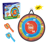24 pouces enfants pour Velcro collant jeu de fléchettes cible tapis ensemble jeux de sport miniatures pour arrière-cour tissu matériel