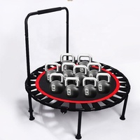 Mini Trampolín de Ejercicio Unisex de 40 Pulgadas para Adultos, Equipo de Salto Redondo
