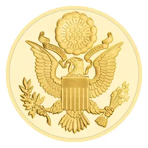 US Freemason Souvenir Coin Gold Plated Commemorative Coin Collection Art Eye of Providence Eagle Pattern Challenge Coin
