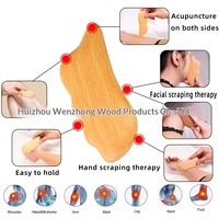 Planche de massage Gua Sha brevetée en bois de hêtre multifonctionnelle pour le corps entier, lifting et libération des fascias