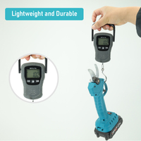 Sécateur électrique sans fil Duoneng personnalisable avec batterie au lithium 21V, lame en acier au carbone de 25 mm, garantie 1 an