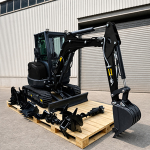 Mini-excavatrice sur chenilles de 1 à 3,5 tonnes, moteur diesel hydraulique et pompe, puissance de creusement élevée, équipement de construction en vente - Product Image 1