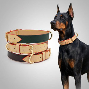 Op maat gemaakte OEM ODM leren hondenhalsband, verstelbare hondenhalsband voor groothandel, duurzame hondenhalsband, handgemaakte luxe leren hondenhalsband - Product Image 2