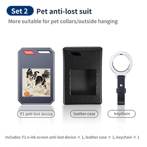 Localizador de Equipaje F1 con Tinta Electrónica, Compatible con <span class=keywords><strong>Apple</strong></span> Find My 5 3, Dispositivo Antipérdida, Tarjeta NFC, Llavero Inteligente y Portátil - Product Image 4