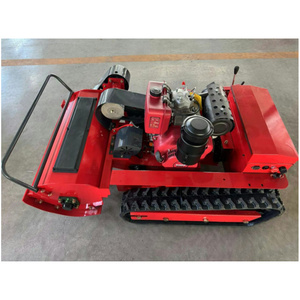 Tondeuse à gazon télécommandée sur roues, moteur essence/diesel, pour terrains en pente, broyage d'herbe, état neuf - Product Image 4