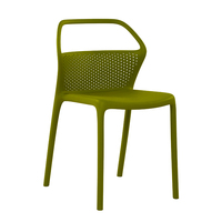 Salle à manger moderne, salle transparente, chaise en plastique de designer italien en fibre Regal Boss Pakistan Stadium