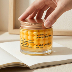 Crème hydratante visage et <span class=keywords><strong>l</strong></span>èvres au liposome de vitamine C dorée, anti-rides et anti-taches, marque privée OEM, vente chaude - Product Image 2
