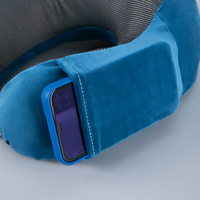 Oreiller de voyage cervical en mousse à mémoire de forme en U, personnalisé avec logo, haute qualité, promotionnel, pour la vente en gros