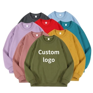 Sudadera Oversize de Cuello Redondo para Hombre, Modelo TKAN1151D, con Logo Personalizado, Estilo Urbano, Hombros Caídos, Mezcla de Spandex/Algodón - Product Image 1