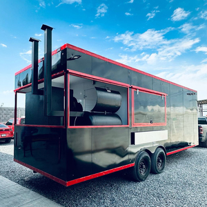 Fully Equipped Fast Food Trailer New Design Towable Food Truck with Coffee Pizza Ice Cream Vendors - Product Image 2