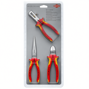 Juego de herramientas eléctricas Knipex, alicates multifuncionales de 3 piezas para instalación y reparación - Product Image 1