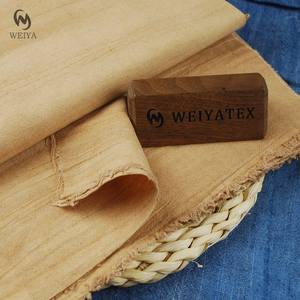 Ropa de moda para hombres y mujeres tela lavada de lino ramio de algodón estilo desteñido para ropa Vintage - Product Image 2