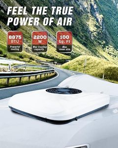 Unidad de <span class=keywords><strong>Aire</strong></span> <span class=keywords><strong>Acondicionado</strong></span> Portátil para Techo de Autocaravanas y Camiones Pequeños, de 1800-2100W, 12V CC, <span class=keywords><strong>Aire</strong></span> <span class=keywords><strong>Acondicionado</strong></span> para Cabina de Camión - Product Image 3