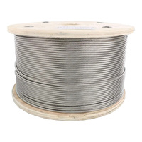 Câble en acier inoxydable revêtu 8 mm, brin triangulaire 10 mm 1x19 6x37 IWRC 316, 8 mm 1x19 2 mm noir, 10 mm prix AISI 3164