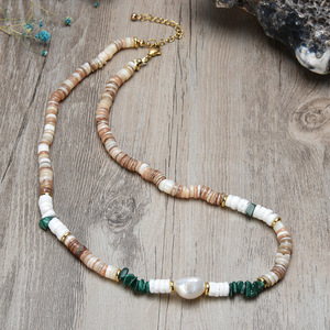 Collar <span class=keywords><strong>de</strong></span> Gargantilla con cuentas <span class=keywords><strong>de</strong></span> Maasai pequeño Natural bohemio tradicional colorido africano hecho a mano Acero inoxidable <span class=keywords><strong>perla</strong></span> <span class=keywords><strong>bodas</strong></span> <span class=keywords><strong>regalos</strong></span> - Product Image 5