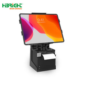 Soporte de Punto de Venta para Computadora Portátil, Diseño de Cableado Oculto, Panel Metálico Ajustable de Alto Brillo para Mostrador de Supermercado - Product Image 2