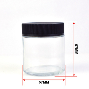 Envío Rápido, Frasco de Vidrio Borosilicato Transparente de 3 oz con Fondo Plano, a Prueba de Niños, a Prueba de Olores, Apto para Alimentos, para Galletas, Dulces y Azúcar - Product Image 1