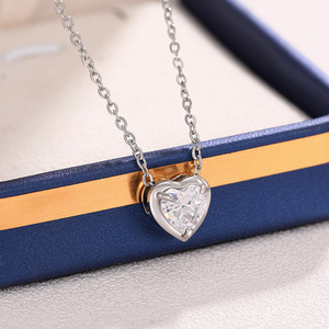 Collares con Colgante de Zirconia en Forma de Corazón, Diseño Elegante de CAOSHI, 5 Colores, para Mujer, Joyería para Boda o Compromiso - Product Image 3