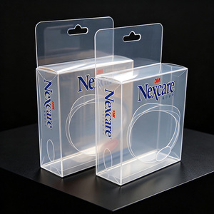 Boîte en plastique pliable personnalisée, recyclable, transparente CMYK, boîtes transparentes pliables en APET/PVC, emballage cadeau recyclable - Product Image 4