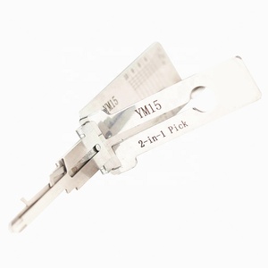 Outil de serrurier 2-en-1 Lishi YM15, décodeur et crochetage 2-en-1, 10 coupes pour clés de véhicules <span class=keywords><strong>MERCEDES</strong></span> - Product Image 1