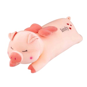 Peluche a Forma di Maiale con Corona, Grande Cuscino Decorativo, Bambola Cartoon, Regalo per Ragazze, Bambola di Pezza - Product Image 1