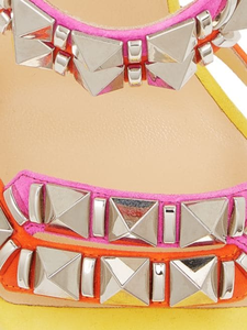 <span class=keywords><strong>Scarpe</strong></span> da <span class=keywords><strong>donna</strong></span> estive stile romano nuova moda sandali con borchie a Stiletto - Product Image 5