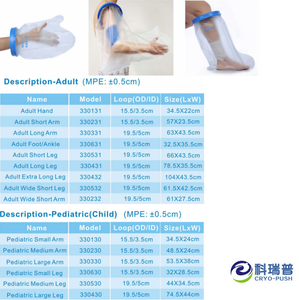 Protège-plâtre imperméable en PVC/TPU désinfectant à l'ozone pour la douche des membres inférieurs (jambe/pied) - Product Image 5
