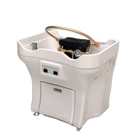 Bac à shampoing mobile professionnel pour salon de coiffure, avec chauffage, circulation d'eau et nettoyage facile, pour clinique et salon