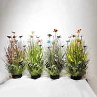 Herbe de la pampa fleurs séchées vente chaude décoration de mariage à la maison moelleux naturel roseau herbe de pampa avec pot