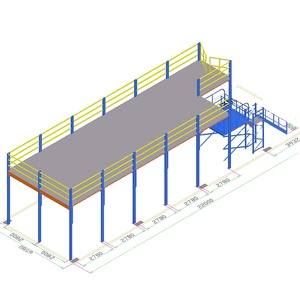 Systèmes de rayonnages de stockage en acier à plusieurs niveaux pour grenier, protégés contre la corrosion, certifiés ISO9001, OEM - Product Image 1