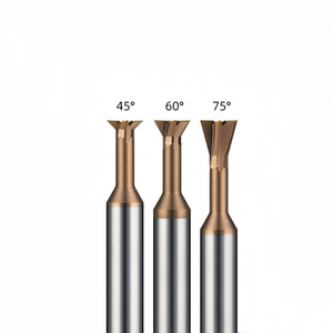 Tungsten Solid Carbide <strong>Dovetail</strong> Cutter with 45/60/120 Degrees Groove Chamfering 4 Flutes Altin-Coated <strong>End</strong> <strong>Mill</strong>-ODM/OEM Supported - Product Image 2