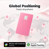 Kompatibel dengan IOS dan Android, Desain Ukuran Kartu Bank, Tahan Air IP68, Pengisian Daya Nirkabel, Jaringan Global, Dapat Ditemukan