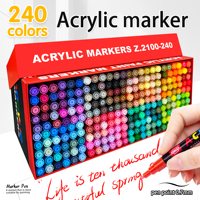 Lot de 120 marqueurs acryliques de dessin 0,7 mm, encre permanente effaçable à sec et à l'eau pour le papier, vente en gros
