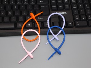 Silicone Data Cable Storage Organizer DIY <b>Keychain</b> Jewelry Colorful <b>Lanyard</b> Key Ring - Product Image 3