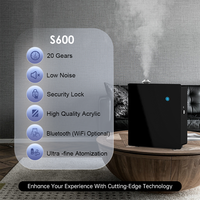 CNUS S600 Machine à Parfum d'Huiles Essentielles Pures de Luxe, Diffuseur d'Arômes avec Logo Personnalisé, Machine Désodorisante Électrique à Commande Wifi