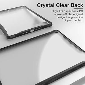 Étui pour <span class=keywords><strong>iPad</strong></span> <span class=keywords><strong>10</strong></span>.<span class=keywords><strong>2</strong></span> 7ème génération <span class=keywords><strong>2019</strong></span>, dos transparent, pare-chocs absorbant les chocs, étui de protection pour tablette - Product Image 3