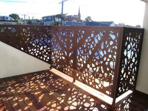High Quality Modern Outdoor <b>Privacy</b> <b>Screen</b> Corten Steel Fence with Coating - Product Image 6