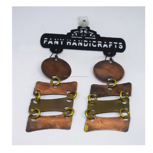 New Europe Pure Copper <b>Handmade</b> <b>Earrings</b> Fashion trending <b>earrings</b> 2026 Latest for Wholesale Copper <b>Earrings</b> for Girls and Women - Product Image 1
