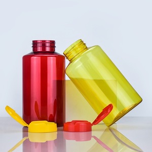 Thực phẩm cấp công suất lớn 500ml vỏ sò dầu cá viên nang Y Chai nhựa PET sản phẩm chăm sóc sức khỏe cho thuốc - Product Image 2