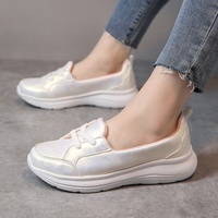 Chaussures plates pour femmes grande taille, style princesse, faciles à enfiler, respirantes, légères, décontractées, à lacets, pour l'hiver, pour étudiantes