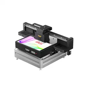 Impressora plana UV moderna com novo design, preço de fábrica, máquina de impressão digital 6090