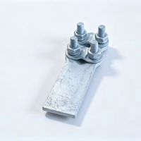 Pince à quatre boulons à rainures parallèles en aluminium YX pour connexion de câbles électriques, pince PG