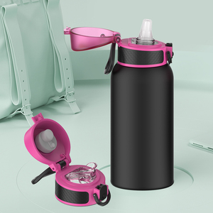 2025 High Quality Double Walled Stainless Steel Insulated Portable Hoop Customized Sports Thermal Vacuum Flask - Product Image 2