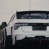 Alerón Trasero Eléctrico Ajustable Universal de Fibra de Carbono, Alerón Trasero para Maletero, Piezas de Tuning para Automóviles, Alerón para Sedán