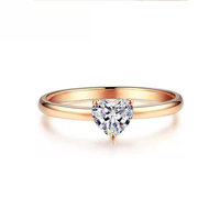 Bagues de fiançailles et de mariage en argent sterling S925 plaqué or champagne avec zircon cubique pavé pour femmes