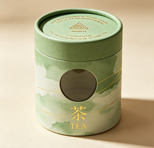 Tubo de Papel para Té con Tapa a Prueba de Humedad, Impresión en Lámina Dorada, Reciclable, para Almacenamiento de Bebidas - Product Image 4