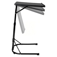 Table d'appoint pliable portable, hauteur et angle réglables, forme en C, 3 hauteurs, mobilier d'extérieur pour pique-nique, camping, utilisation en intérieur, PP, métal